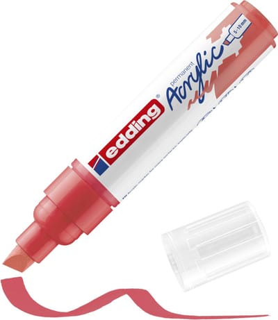 edding 5000 acrylmarker breed - 913 koraalrood mat