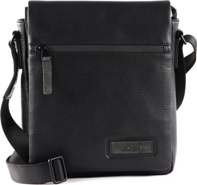JOST Leren Schoudertas Stockholm Crossbody Bag Black Zwart