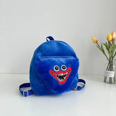 Spel Poppy Playtimes Serie Creativiteit Pluche Speelgoed Rugzak Schattig Cartoon Figuur Zacht Verfijnd Grote Capaciteit Rugzak blue