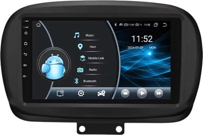Autoradio met bluetooth - Carplay - Voor Fiat 500X (2014-2020) - Geschikt voor Apple en Android - Stereo - Navigatie - Navigatiesysteem auto - 2GB 32GB