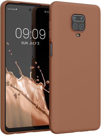 kwmobile telefoonhoesje geschikt voor Xiaomi Redmi Note 9S / 9 Pro / 9 Pro Max - Hoesje voor smartphone - Back cover in Mokka