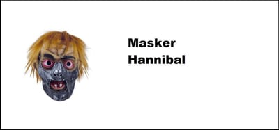 Masker Hannibal Silence - Latex - Halloween horror griezel creepy thema feest party fun spooktocht Hannibal Lector