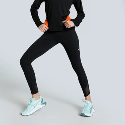 Puma Cloudspun Soft Mesh 7/8 Leggings Zwart S Vrouw