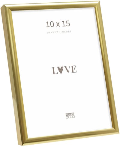 Deknudt frames fotolijst S027A4 - smal goudkleurig aluminium - 10x15