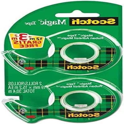 Handafroller Promotion wegwerproller 19 mm x 12 m met 32 m gratis Magic plakband - Scotch