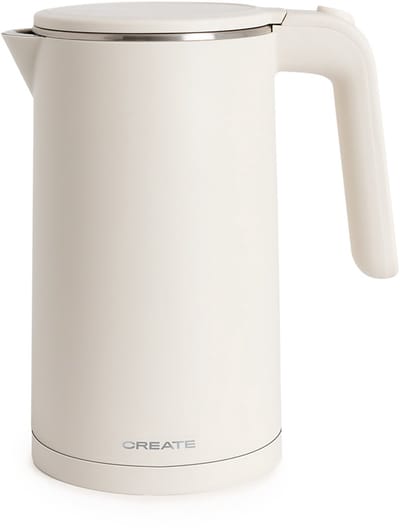 CREATE - 1 L elektrische waterkoker met temperatuurregeling - 1000W - Wit - KETTLE STUDIO PRO