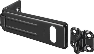 MasterLock Overvalslot - Verzinkt Staal - 110 mm - Zwart - 704EURDBLK