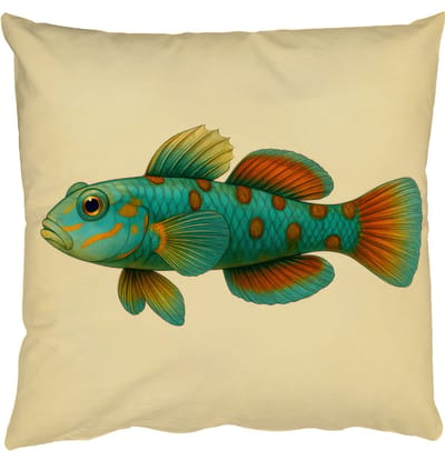 Sierkussens - Kussentjes Woonkamer - 50x50 cm - Vis - Blauw - Stippen - Schubben