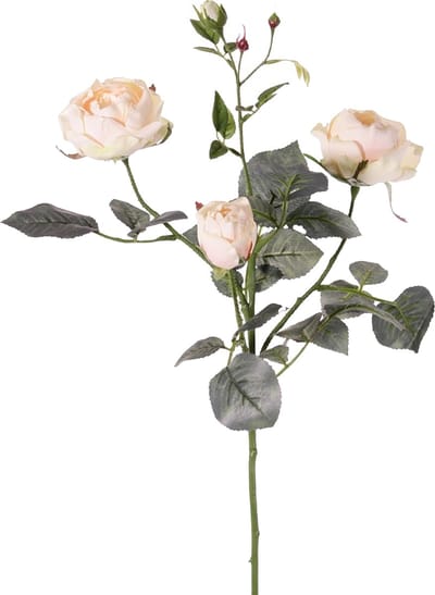 Top Art Kunstbloem roos Ariana - wit - 73 cm - kunststof steel - decoratie bloemen