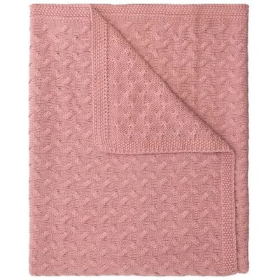 Prénatal wiegdeken kabel Dark Pink unisex