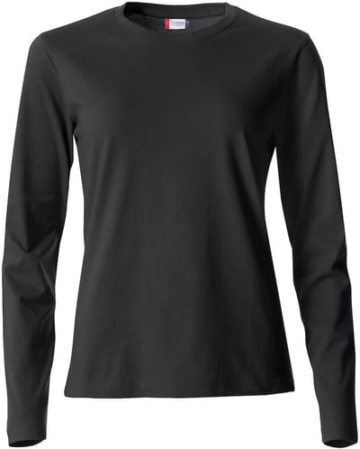 Clique Basic-T L/S Women 029034 - Zwart - XS