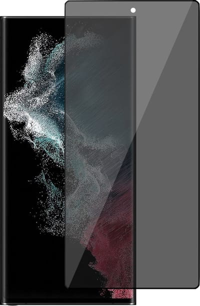 Privacy Screenprotector geschikt voor Samsung Galaxy S22 Ultra - Volledig Dekkende Gehard Glas Tempered Glass Screen Protector