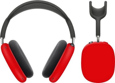 KELERINO. Siliconen Cover Case geschikt voor Airpods Max - Rood