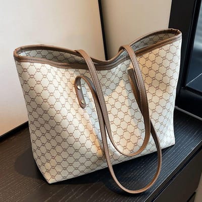 Sac à bandoulière de grande capacité pour femme en cuir PU pour les déplacements quotidiens et une utilisation décontractée Sac fourre-tout polyvalent gray