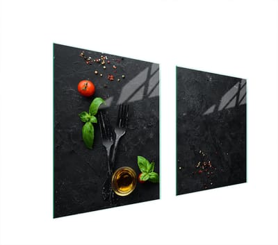 TMK ArtDeko - Beschermende Glazen Plaat - 85x52 cm - Geharde Glas - Veelzijdig Gebruik