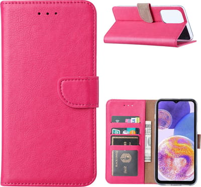 Hoesje Geschikt Voor Samsung Galaxy A23 (4G) Hoesje Pink – Hoesje Geschikt Voor Samsung Galaxy A23 (4G) hoesje – Hoesje Geschikt Voor Samsung Galaxy A23 (4G) case – A23 (4G) Bookcase - Ntech