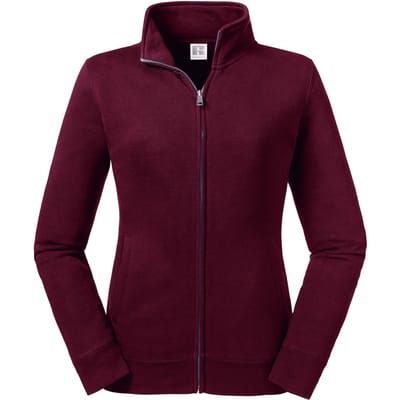 Russell Dames/dames Authentieke Sweat Jacket (Bourgondië)