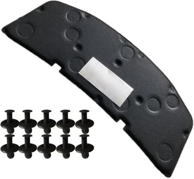 Geluidsisolatie Mat - Warmtekussen Motor - Auto Beschermen - Hittebestendig Absorberend - 10x10mm - Zwart