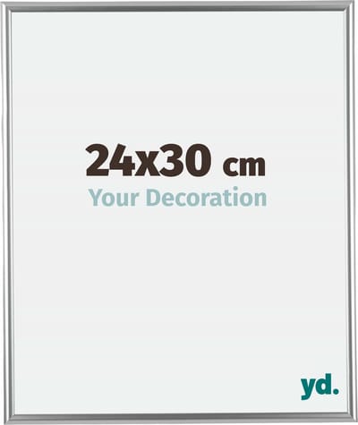 Your Decoration - Fotolijst 24x30 cm - Kunststof - Zilver - Bordeaux