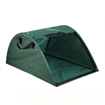 Stervia Tuinafvalzak - Herbruikbare Opbergzak - Gazonzak - Geweven Zak Tuinafval - 100 Liter Capaciteit - 3 Handgrepen - Groen - 75 x 50 x 36 cm