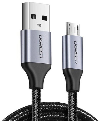 Usb Naar Micro-Usb-Kabel Ugreen Us290 Qc 3.0 2,4A 1,5 M (Zwart)