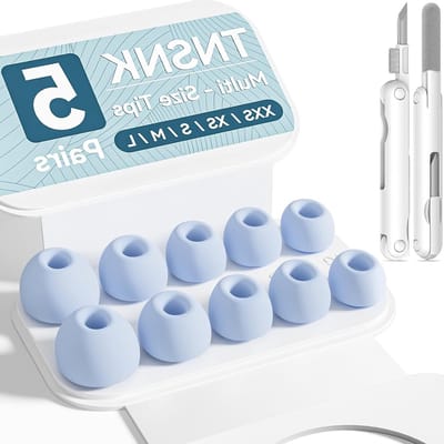 Vervangende Oordopjes voor AirPods Pro 3 Generatie met Reinigingskit en Organizer, Antislip Siliconen Tips, Hemelsblauw - Perfecte Pasvorm en Comfort voor Langdurig Gebruik