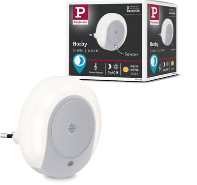 Nachtlamp Horby Soundsensor rond 3000K 45lm