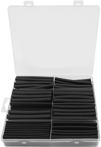 Krimpkous Set - Isolatiebuis Lijm - Kabel Bescherming - Hoge Krimp Ratio - 9 Meter 100 Stuks - Zwart