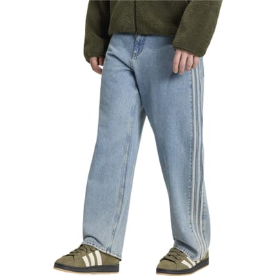 Adidas Firebird Broeken Heren - Blauw - Maat M/L - 36'' - Katoen Denim