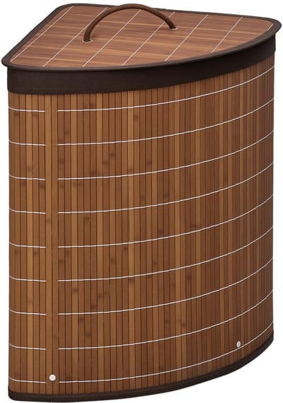 HOMCOM Wasmand Bamboe 38L x 38B x 57H cm Bruin