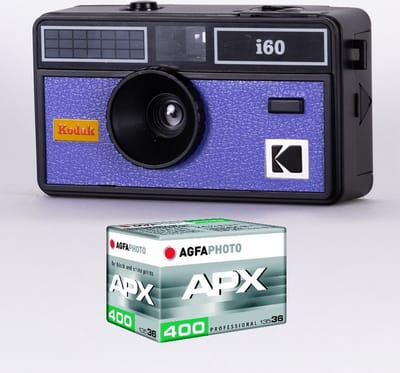 KODAK DA00259 – KODAK I60 Camera, 31 mm Optisch Objectief, Geschikt voor ISO 200/400/800 Film, Voor 35 mm Kleurfilm – Blauw