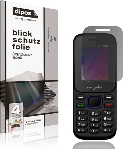 dipos – Matte Privacy Screenprotector geschikt voor Myria Star | Anti-Spy Beschermfolie