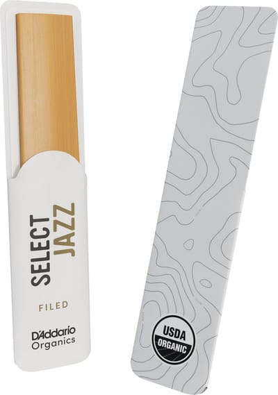 D'Addario Woodwinds Organic Sel. Jazz Filed Tenor 3 Medium, 5er-Packung - Riet voor tenor saxofoon