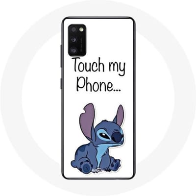 Samsung Galaxy A41 hoesje Lilo en Stitch schattige witte achtergrond wit
