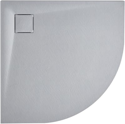 BELIANI PARON - Douchebak - Grijs - 90 x 90 x 3 cm - SMC (kunststof)