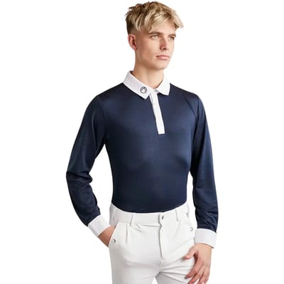 Paardrijpolo met lange mouwen Montar Will