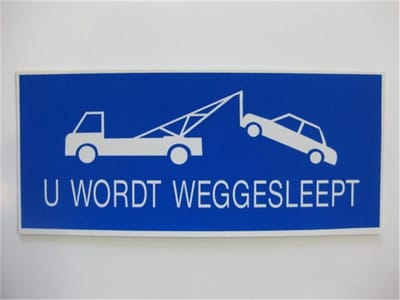 Bord 15X35 Pvc U Wordt Weggesleept