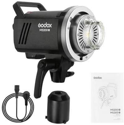 200W Studioblitz met LED Modelleringlamp, Bowens Mount Monolight, Draagbare 2.4G Wireless Stroboscoop voor Studio Portraitfotografie