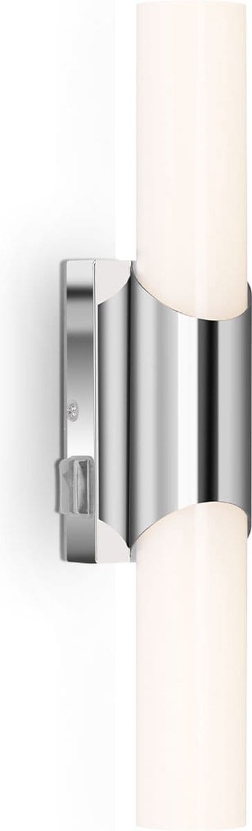 BRILONER Kalk - LED Spiegellamp - spiegelverlichting badkamer - met geïntegreerde schakelaar - neutral wit licht 4.000K - 6.5W - 700 Lm - chroom - 32cm