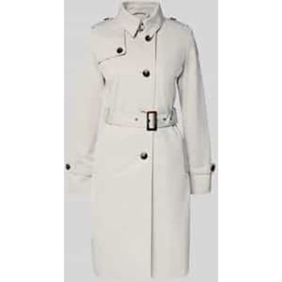 Trenchcoat met stoffen riem