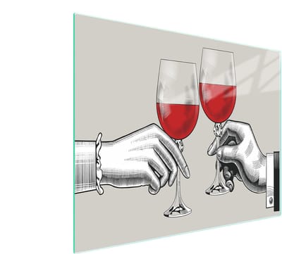 TMK ArtDeko - Snijplank van Gehard Glas - 52x30 cm - Antislip - UV-Print