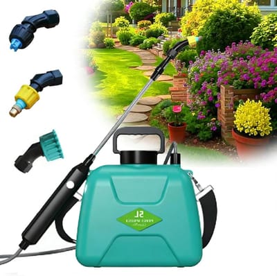 SnelShoppen - Accu-drukspuit 5 liter - Elektrische Plantensproeier met 3 Sproeimodi, Sproeisnelheden, 60 cm Telescoopstang voor Tuin, Onkruidbestrijdi