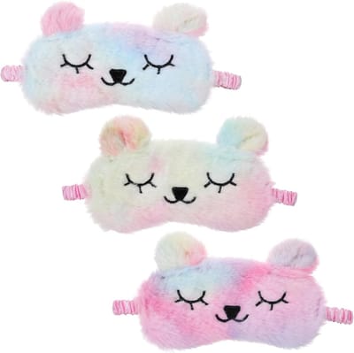 Zachte en kleurrijke slaapmaskers voor kinderen - Ideaal voor thuis, reizen en dutjes, schattig en comfortabel