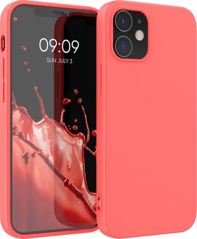 kwmobile telefoonhoesje geschikt voor Apple iPhone 12 / iPhone 12 Pro - Hoesje voor smartphone - Back cover in levendig koraal