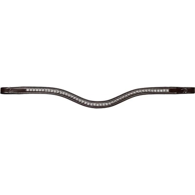 Dy'on - Silver Clincher V-Shaped Browband Hunter - Brown - Maat Full