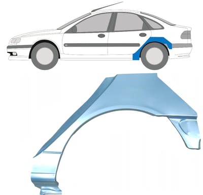 Reparatiepaneel achterspatbord voor Renault Laguna I 1994-2001 / Links