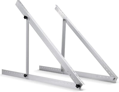 Zonnepaneelhouder 71 cm Aluminium met Instelbare Hoek voor Balkon en Plat Dak - Hellinghouders voor Zonnepanelen met Bevestiging