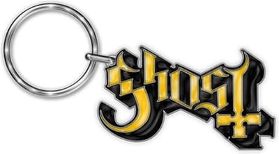 Ghost - Logo Sleutelhanger - Geel/Zwart