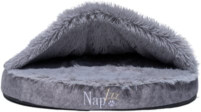 Cuddle Cave Super Soft 80x60xH20 cm Grijs eco leder