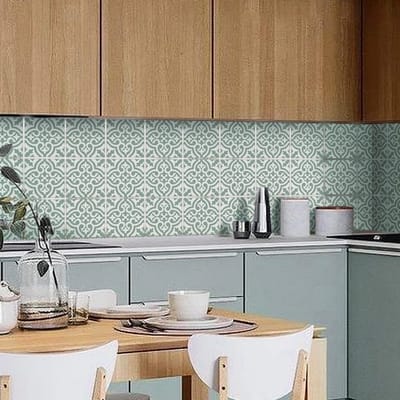 Dailygoody - Waterdichte Vinyl Tegel Stickers - Zelfklevende Backsplash Stickers - Boho Stijl - 10 Stuks - Keuken en Badkamer - Makkelijk aan te breng